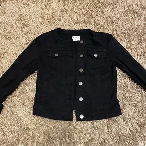 Black denim jacket